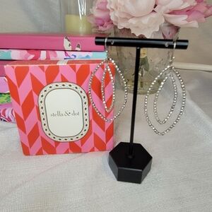 Stella & Dot Vintage Silver Drop Earrings